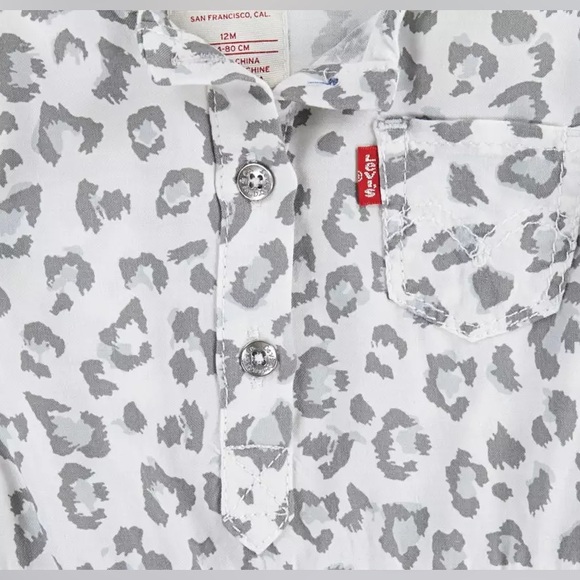 Levi’s Leopard Dress and Bloomers, Size 12 months - Picture 2 of 7